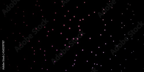 Dark Multicolor vector background with colorful stars. Colorful illustration with abstract gradient stars. Best design for your ad, poster, banner.
