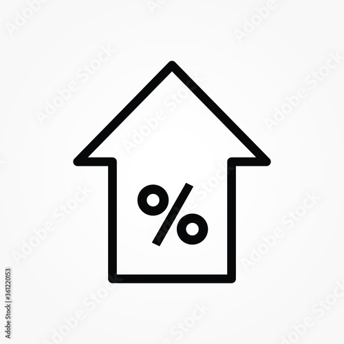 up,home,discount icon design vector illustration