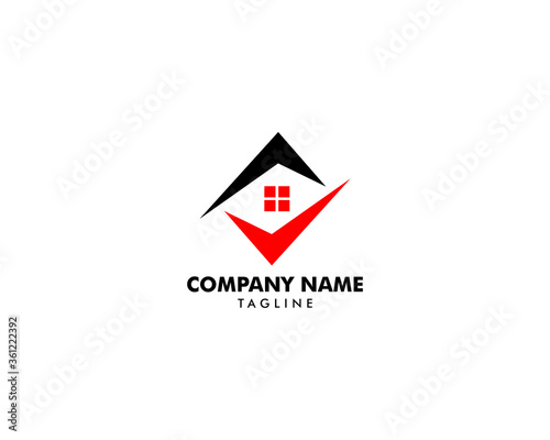Free Download Check Mark Real Estate Logo Template - GFXLoad