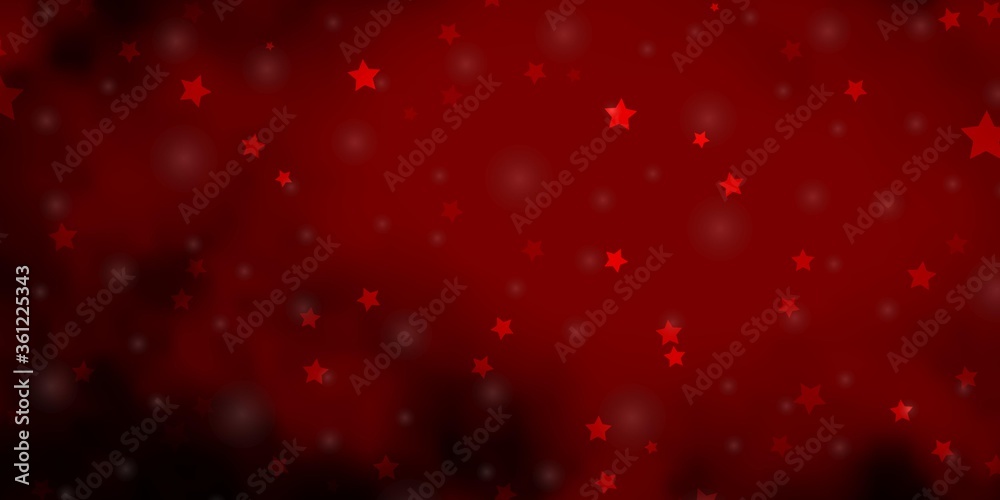 Dark Red vector background with small and big stars. Colorful illustration in abstract style with gradient stars. Best design for your ad, poster, banner. Dark Red vector background with small and big stars. Colorful illustration in abstract style with gradient stars. Best design for your ad, poster, banner.