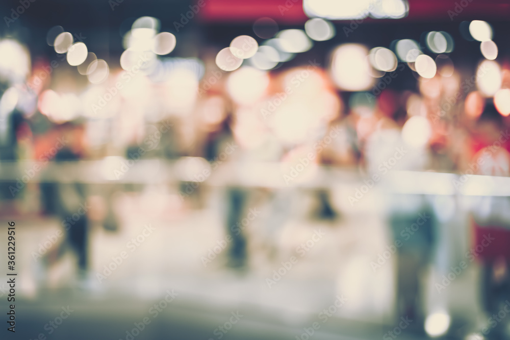 Fototapeta premium Abstract Shopping mall background with bokeh