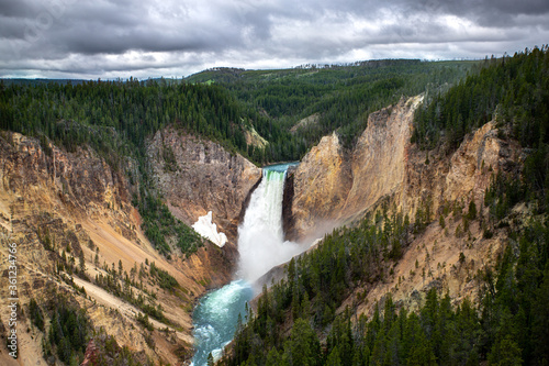 Lower falls of the grand Canyon Of Yellowstone