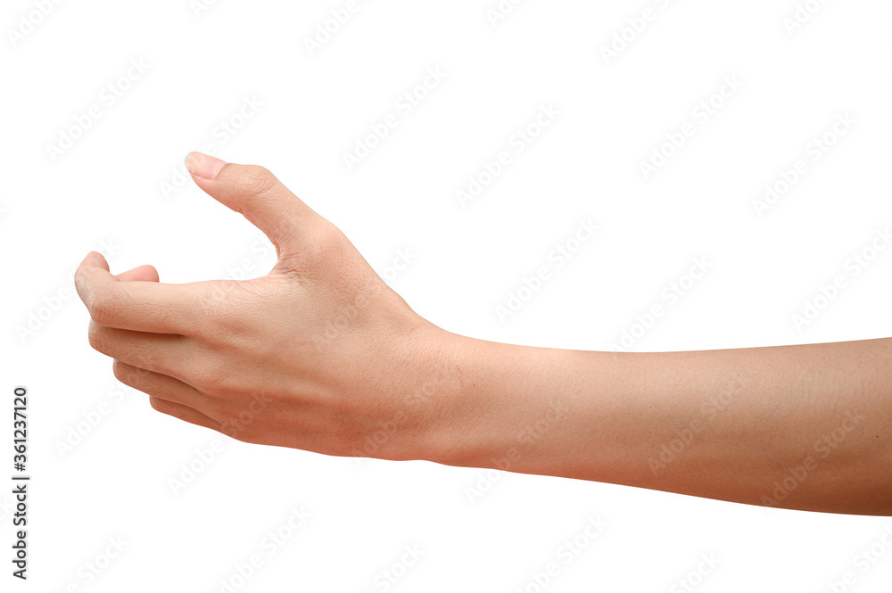 hand holding something like a bottle or can hand holding something like a bottle or can