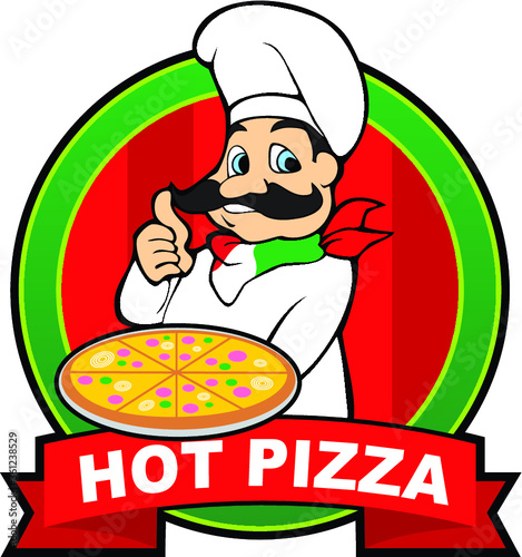 Pizza Restaurant Logo Design Template