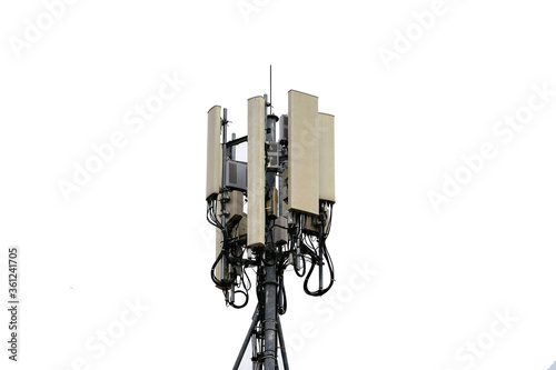 Fotografie Telecommunication tower of 4G and 5G cellular
