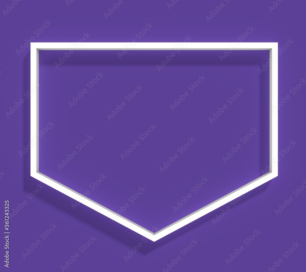 Business design concept with shield shape text field. 3D rendering Business design concept with shield shape text field. 3D rendering