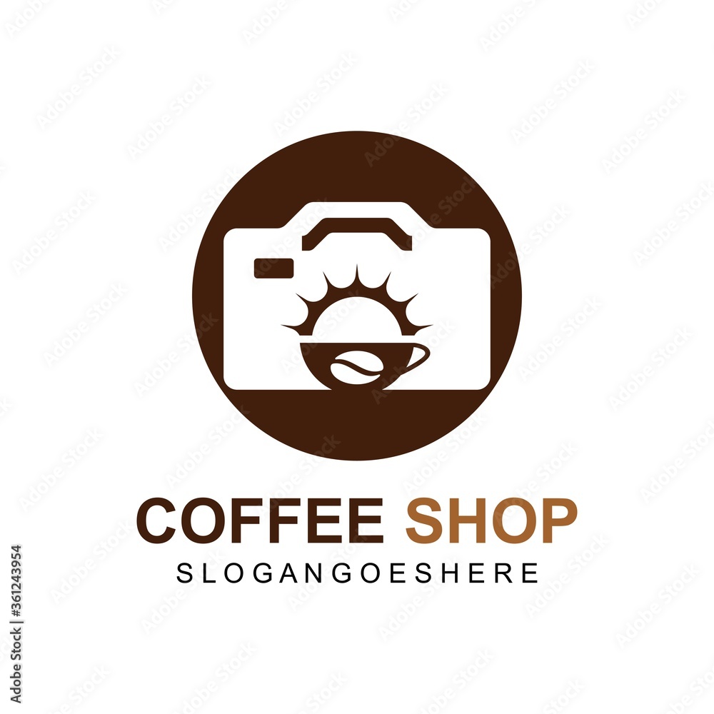 Coffee and Photography Logo design. Business Logo Template Design, Emblem, Design concept, Creative Symbol, Icon. Can used for modern restaurant, shop, cafe logo Coffee and Photography Logo design. Business Logo Template Design, Emblem, Design concept, Creative Symbol, Icon. Can used for modern restaurant, shop, cafe logo