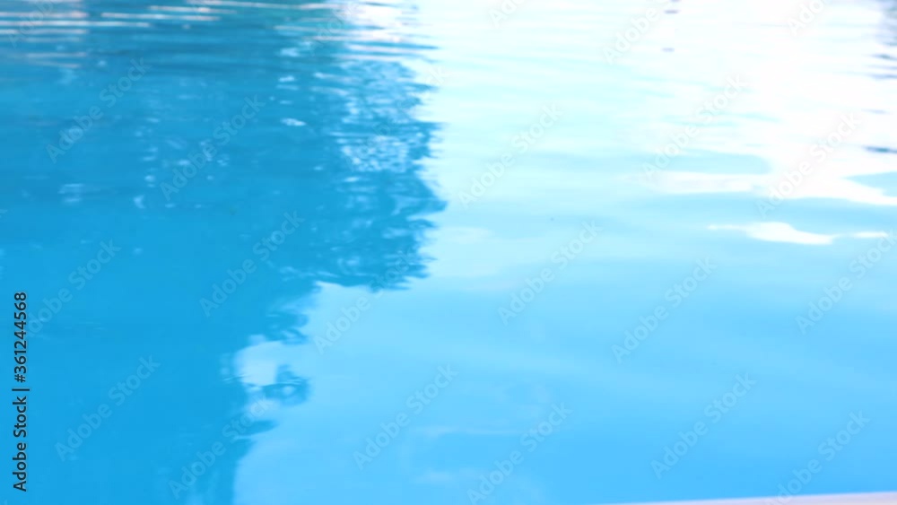 The blue water of a swimming pool makes a good summer background The blue water of a swimming pool makes a good summer background
