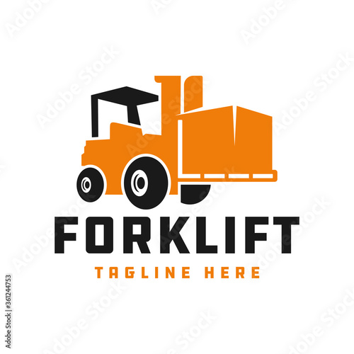 Forklift vector logo design your