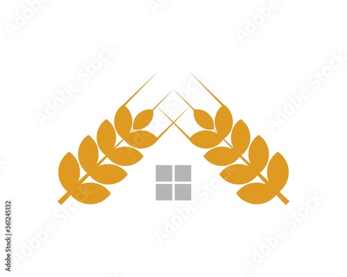 Two oats form the roof of a house