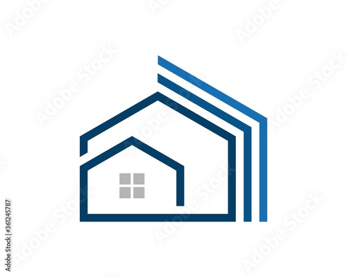 Home construction design logo