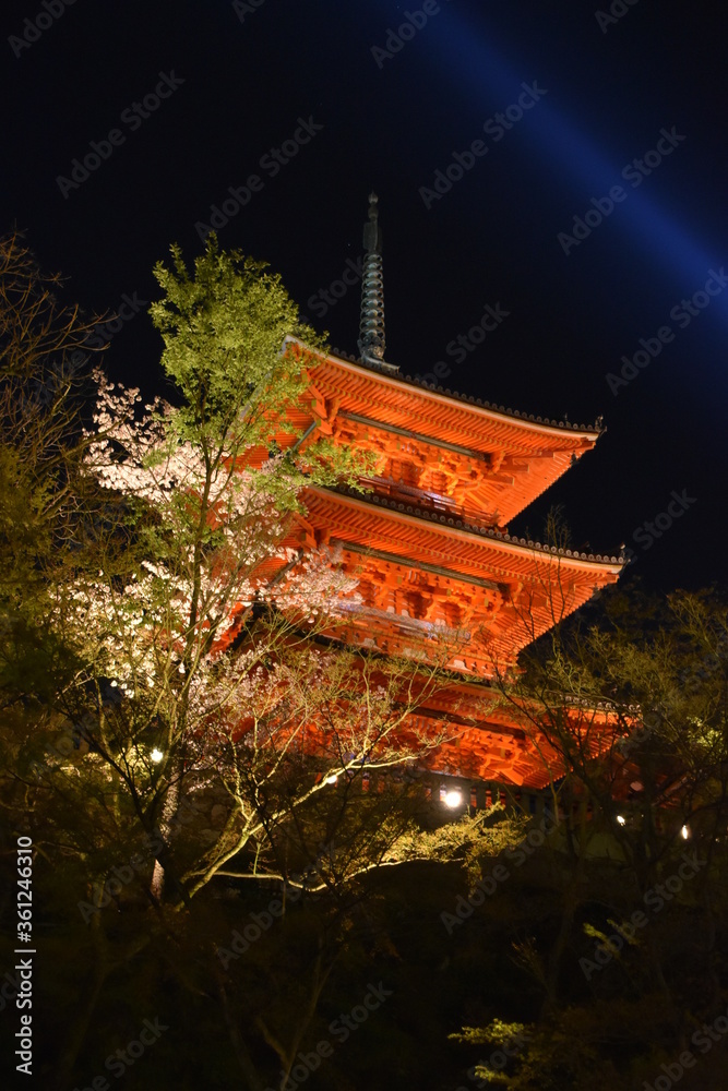 Obraz premium Kiyomizu temple in spring, Kyoto