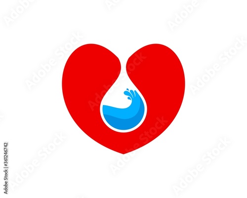 Love hearth with water inside