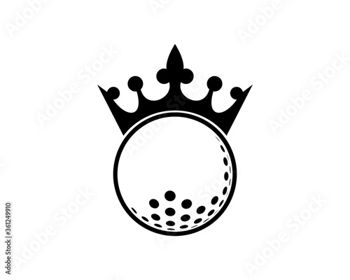Golf ball with crown silhouette