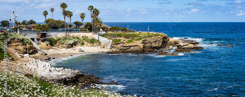 Photography Empty beach at the La Jolla cove California, due to covid-19 pandemic