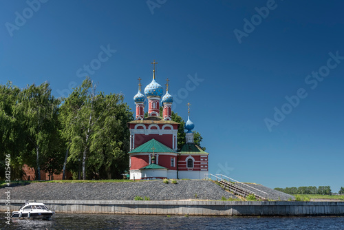 The Temple of Tsarevich Dmitry on the blood in Uglich, Russia. photo