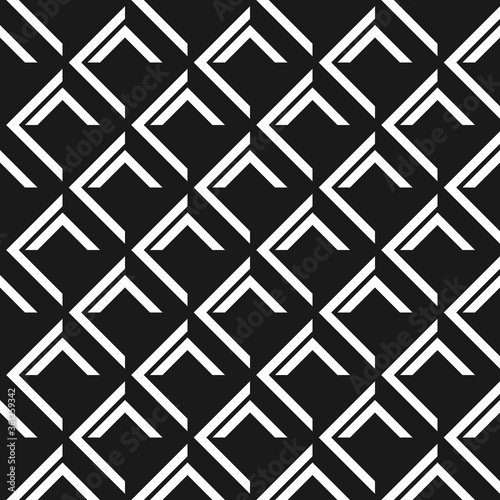 Seamless abstract geometric pattern with elements of rhombus