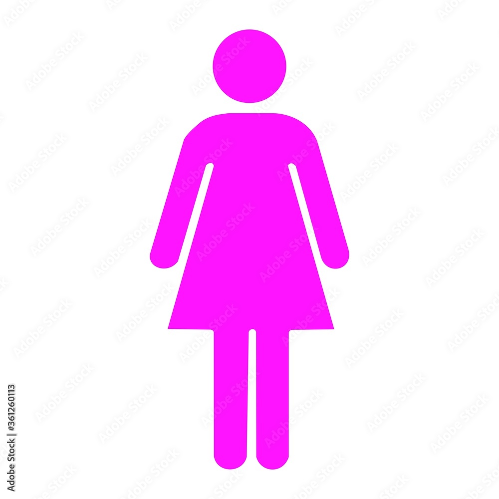 Vector illustration. Symbols that indicate women. Vector illustration. Symbols that indicate women.