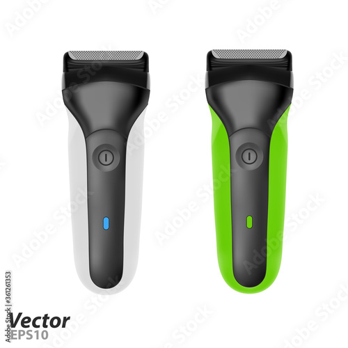 Electric razor in vector.Modern electric razor vector illustration.