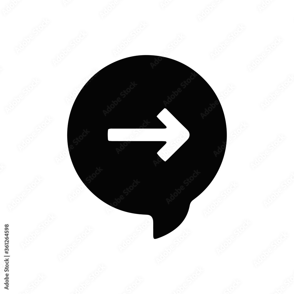 vector illustration icon of speech bubble glyph vector illustration icon of speech bubble glyph
