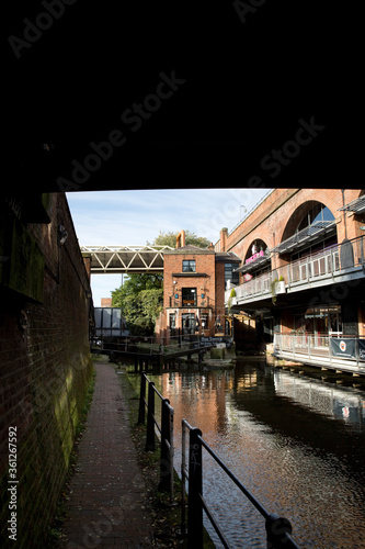 Canvas Print Manchester, Greater Manchester, UK, October 2013, Deansgate area of Manchester s