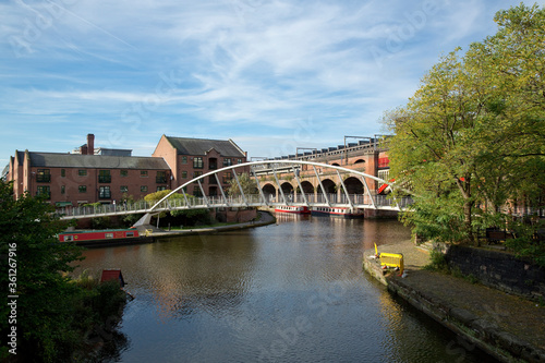 Slika na platnu Manchester, Greater Manchester, UK, October 2013, Bridgewater Canal Basin in the