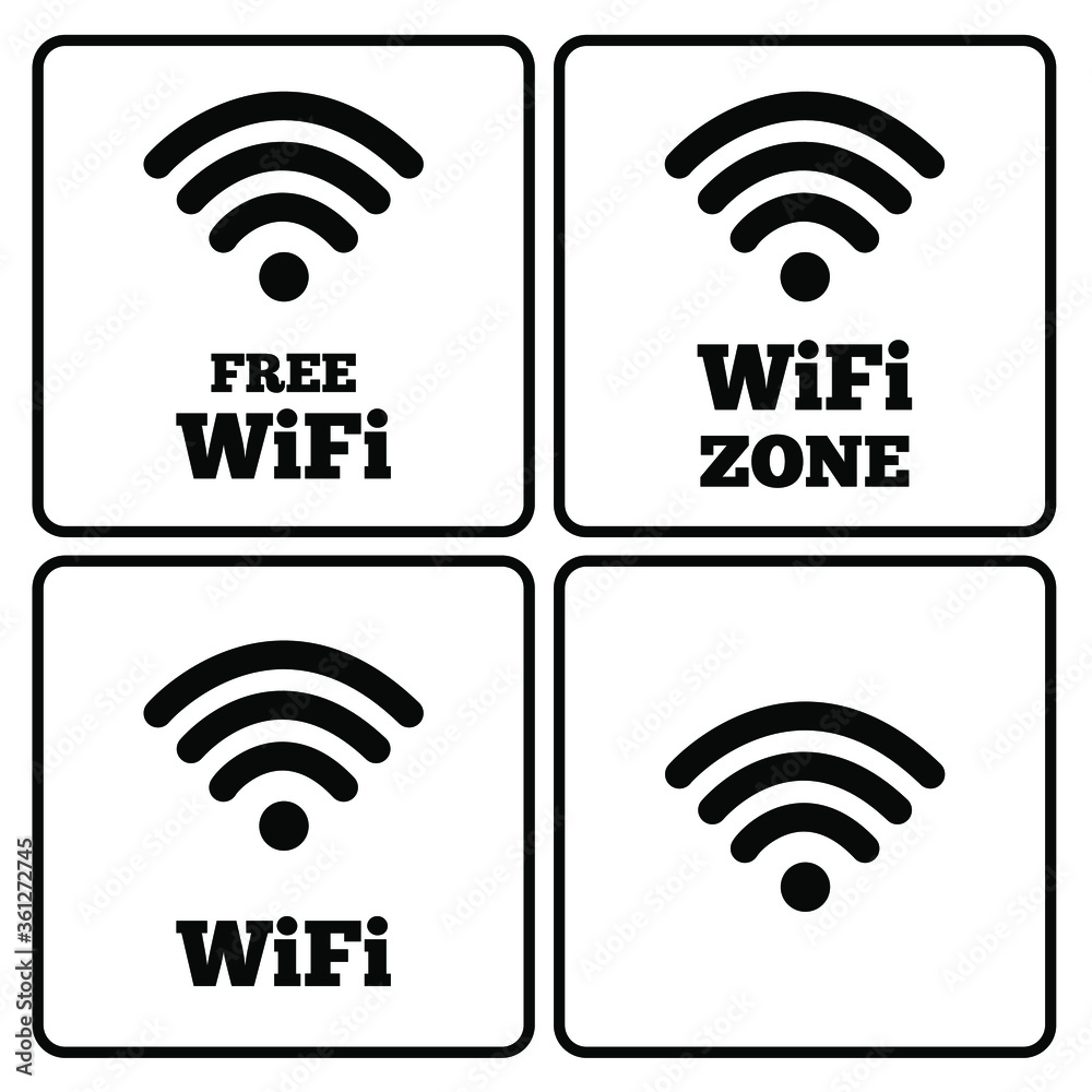 wi fi icon sign wi fi icon sign