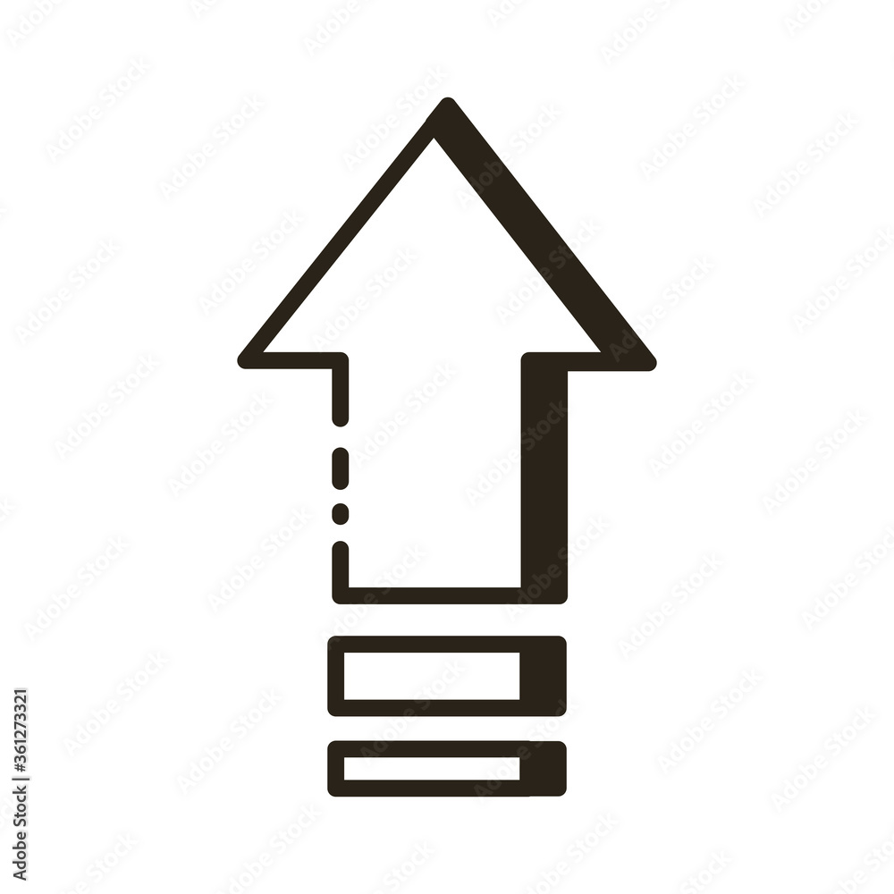 arrow up direction line style icon arrow up direction line style icon