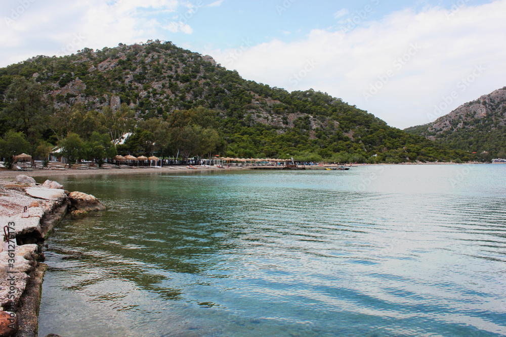 Lake Vouliagmeni near Loutraki Greece