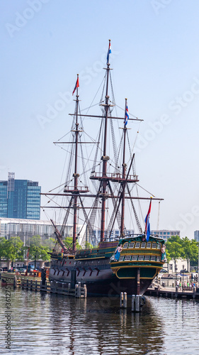 old fashioned ship a dutch sailing ship