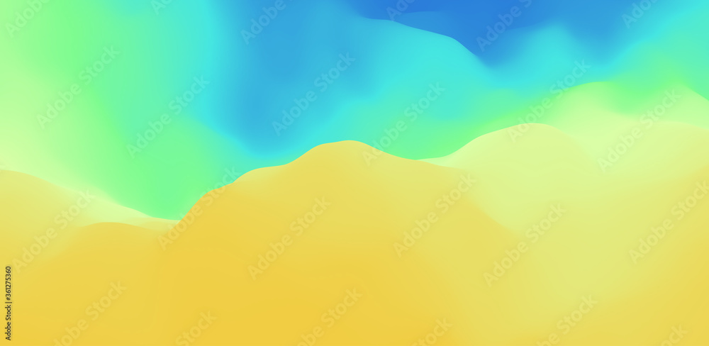 Abstract background with dynamic effect. Creative design with vibrant gradients. 3D vector Illustration.