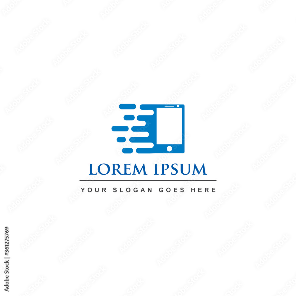 Fototapeta premium mobile digital logo , smart tech logo