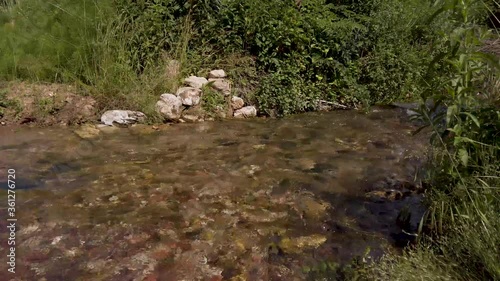 Clip of a river in Kefalari, Drama, Greece photo