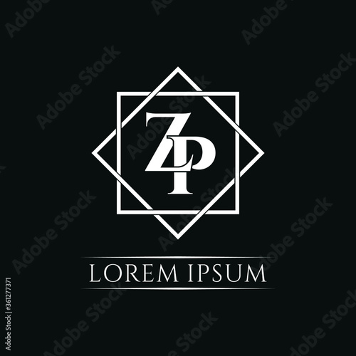 Letter ZP luxury logo design vector. monogram logo vector illustration.