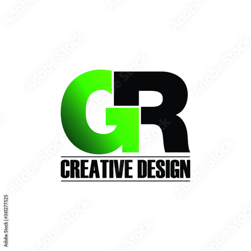 Letter GR logo icon design vector. monogram logo vector illustration