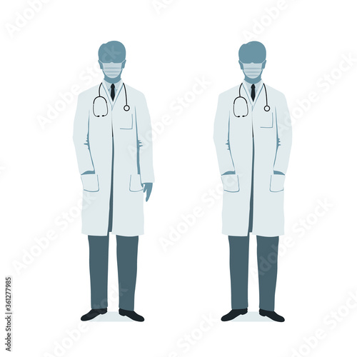doctor on medical gown. Health care. Hospital medical staff.