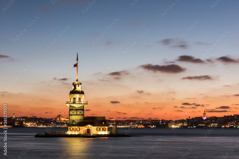 Maidens Tower in istanbul, Turkey