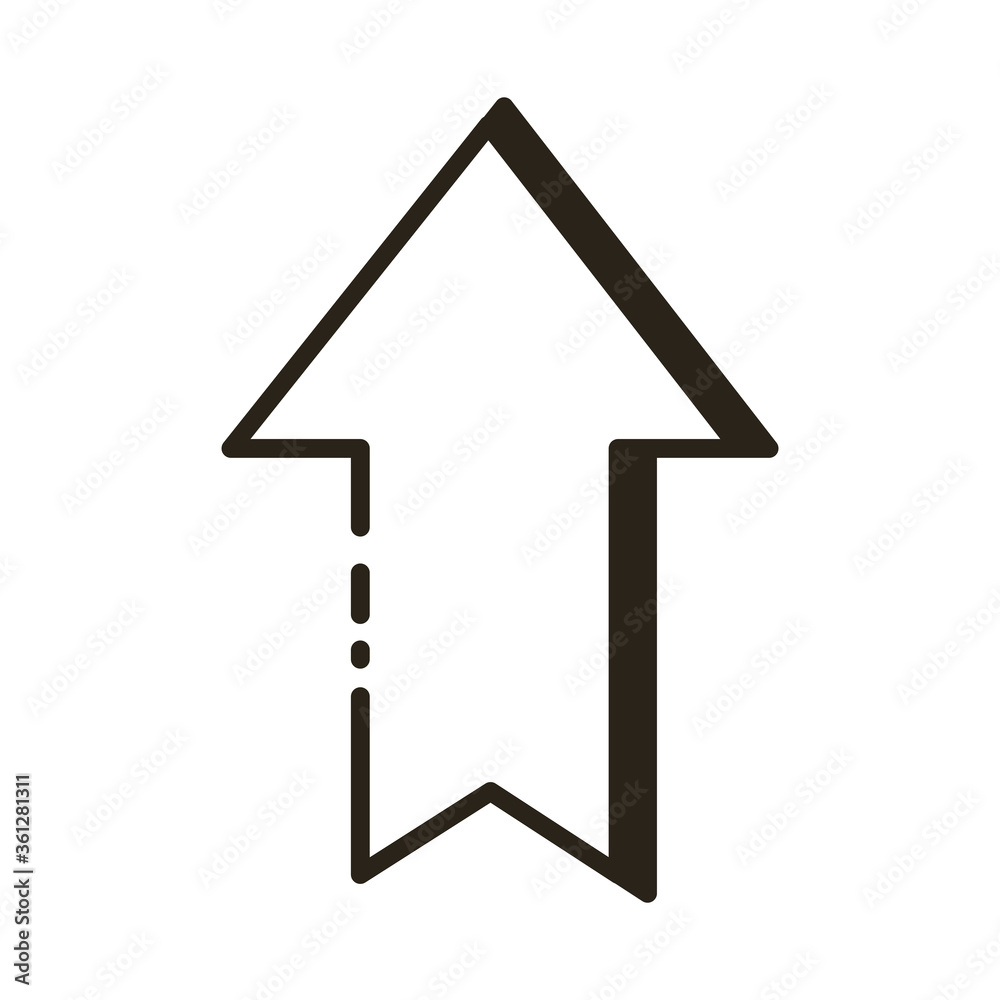 arrow up direction line style icon arrow up direction line style icon