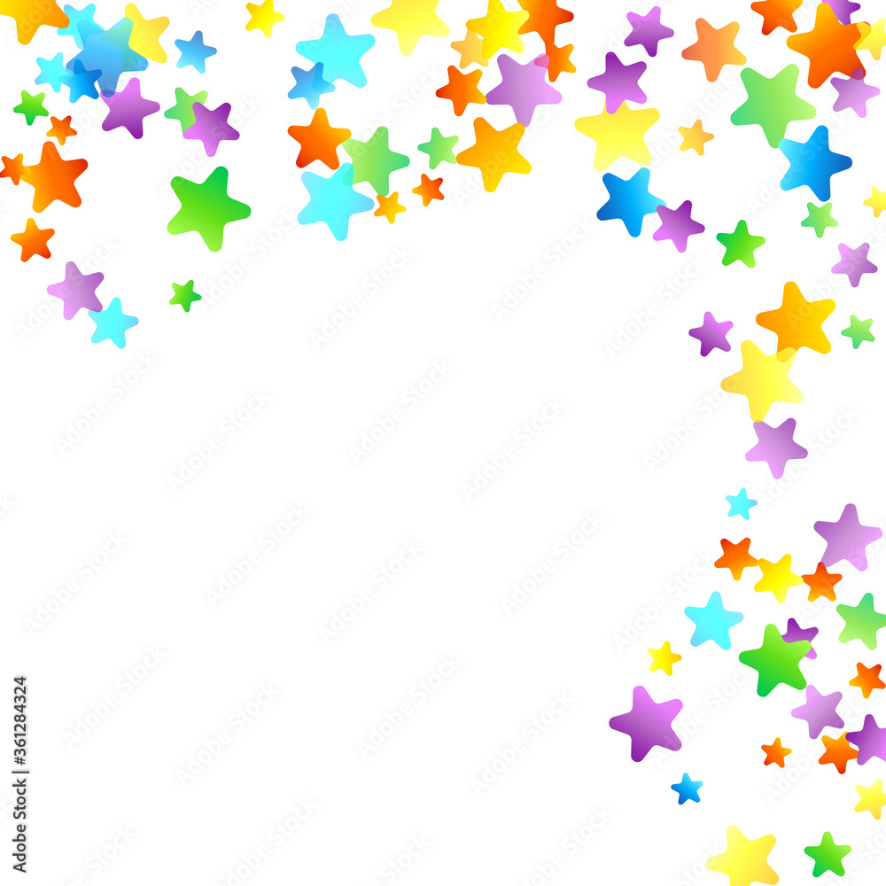 Rainbow Festive Confetti. Carnival Star Falling. Rainbow Festive Confetti. Carnival Star Falling.