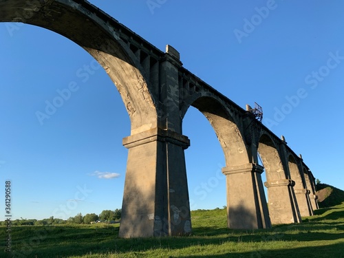Old railroad bridge photo