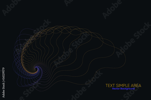 Colorful Abstract Lines Design of Vector Background