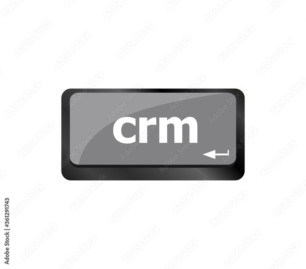 crm keyboard keys. laptop button on computer pc crm keyboard keys. laptop button on computer pc