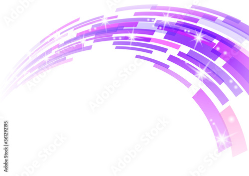 紫色の幾何学模様の抽象波形背景イメージ