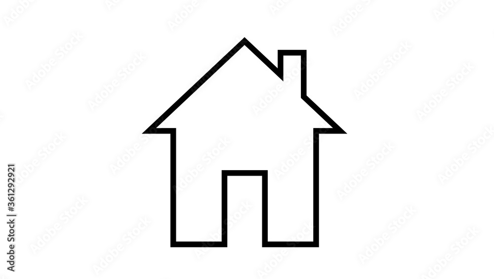Fototapeta premium Home icon, Home sign and symbol design