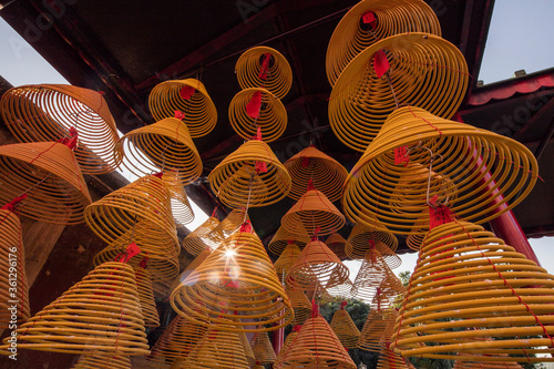 traditional chinese  temple lanterns