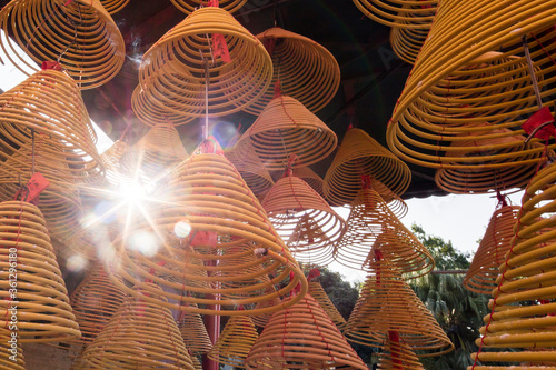 traditional chinese  temple lanterns
