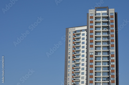 BELGRADE, SERBIA - JUNE 26, 2020: BW PARKVIEW, the building in the new Belgrade neighborhood Belgrade Waterfront, made by the Eagle Hill Company. photo