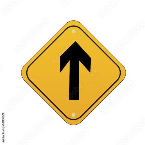 Free Download Go straight road sign - GFXLoad