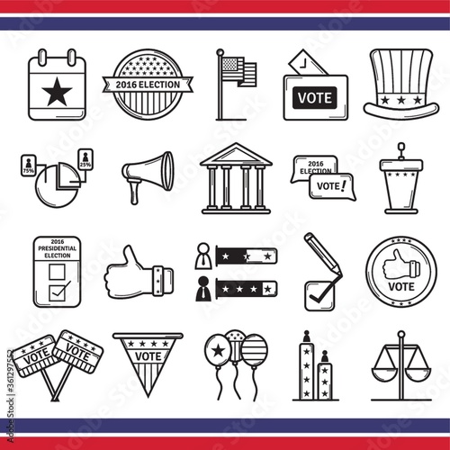 CollectionofUSAelectionsicons