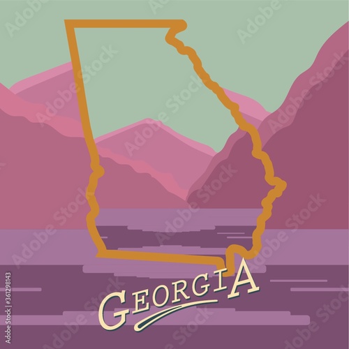 Georgia state map